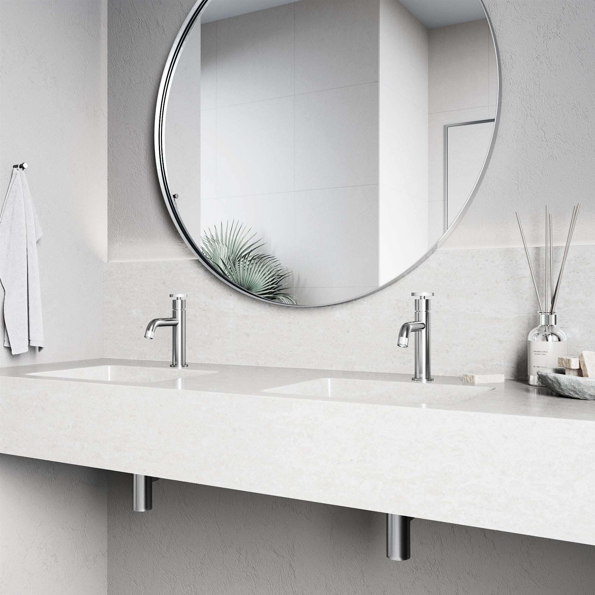 Cass Single Hole Bathroom Faucet with Smooth Lever Handle view 3