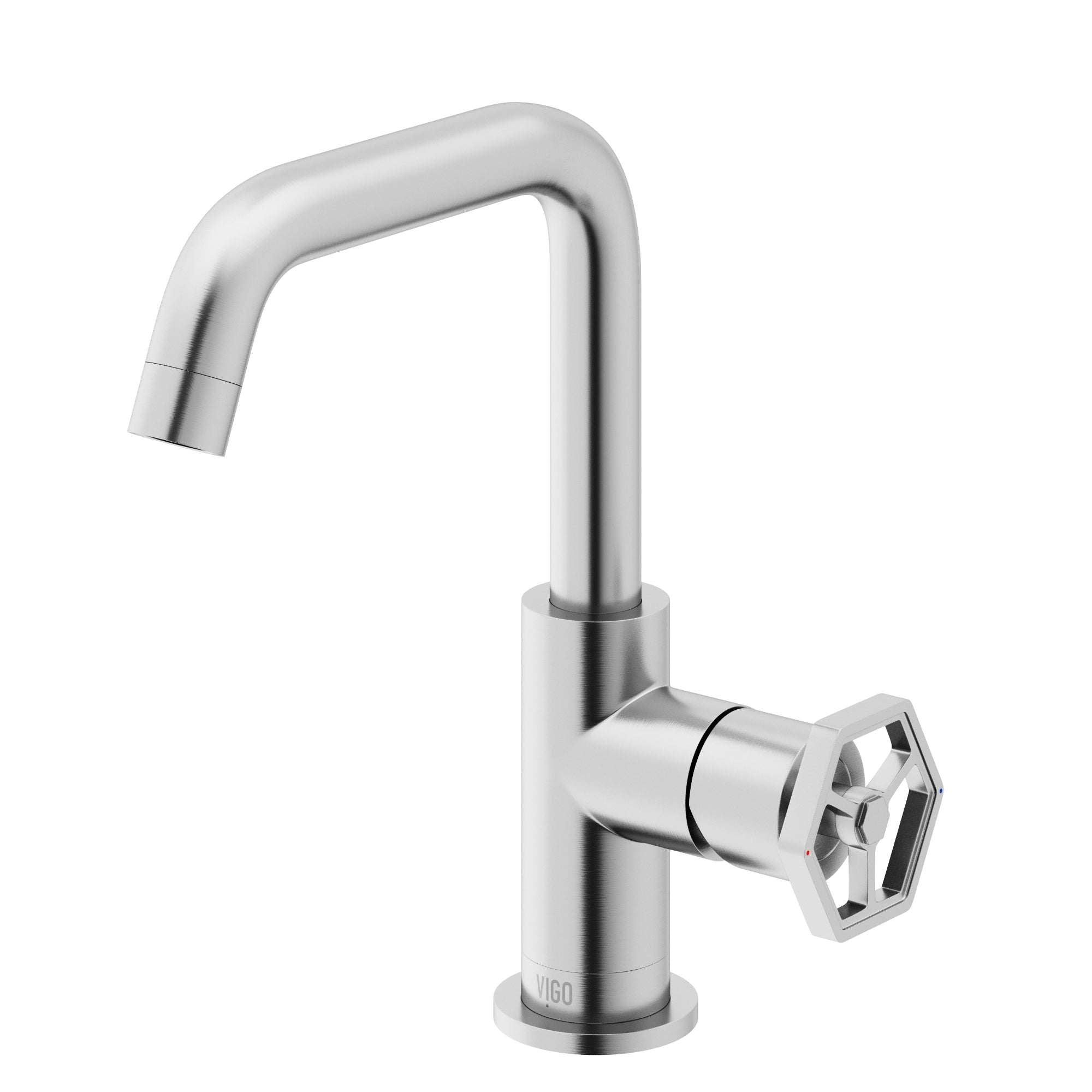 Hart Ruxton Single Hole Bathroom Faucet – Knurled Control Handle Design view 3