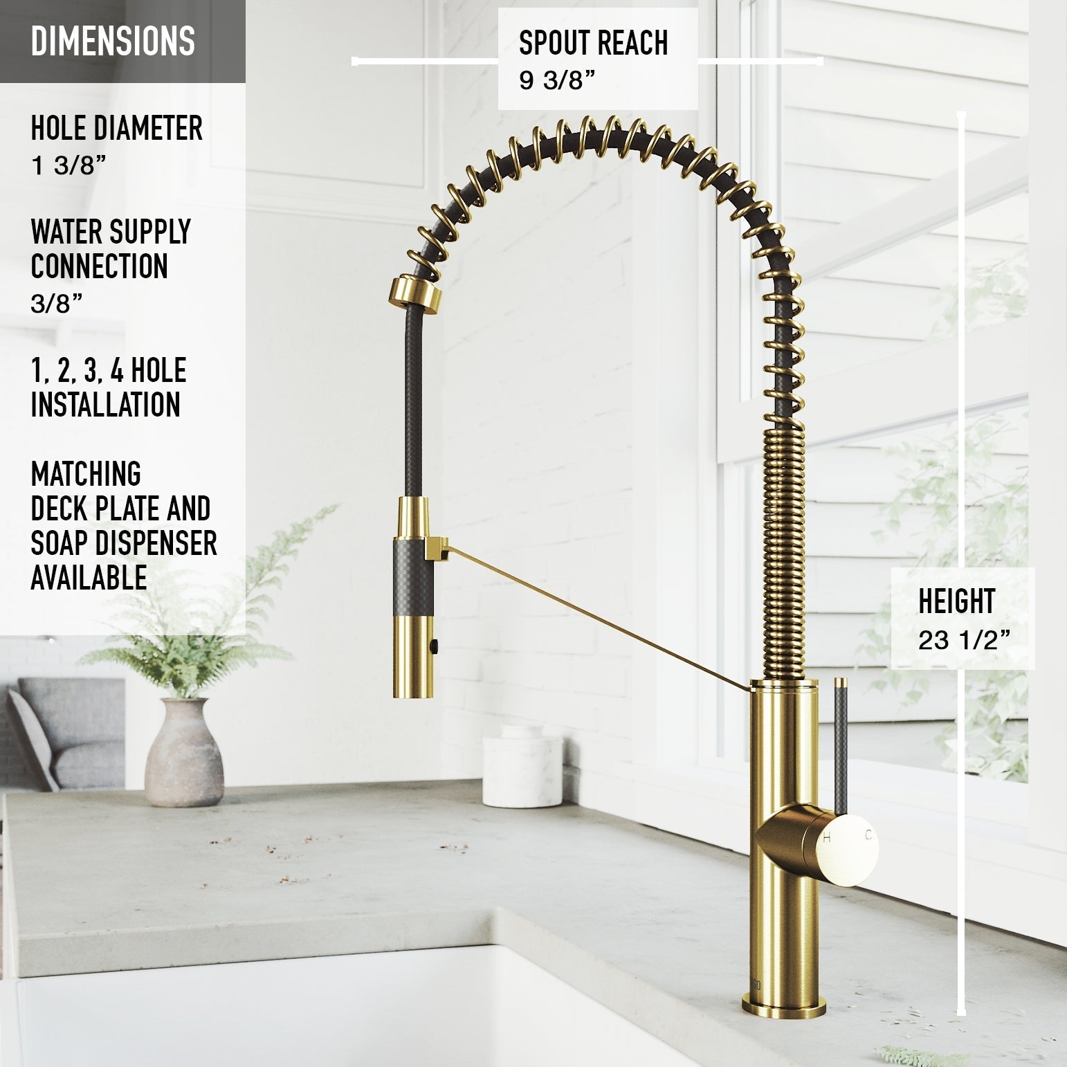Madison Pull-Down Kitchen Faucet view 2