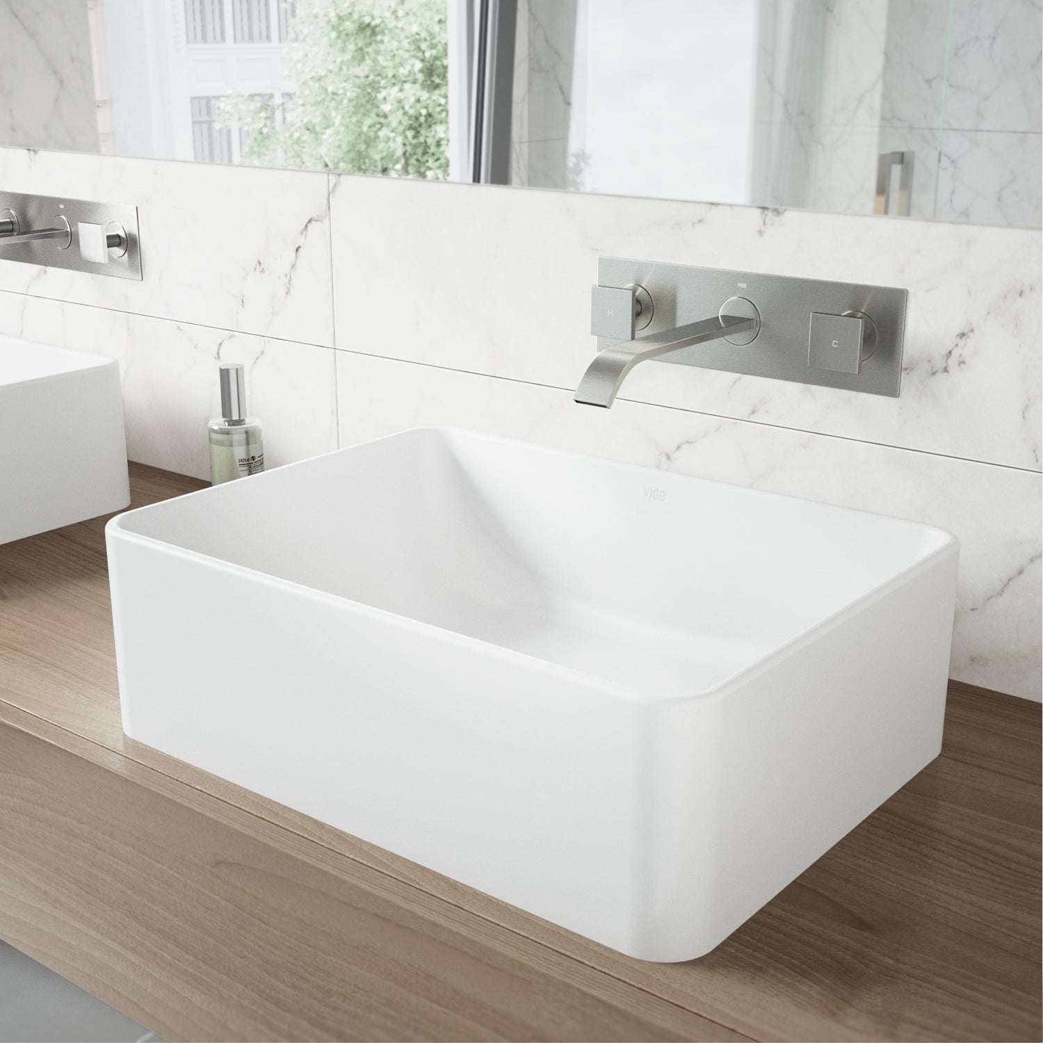 Satro Wall Mount Bathroom Faucet view 5
