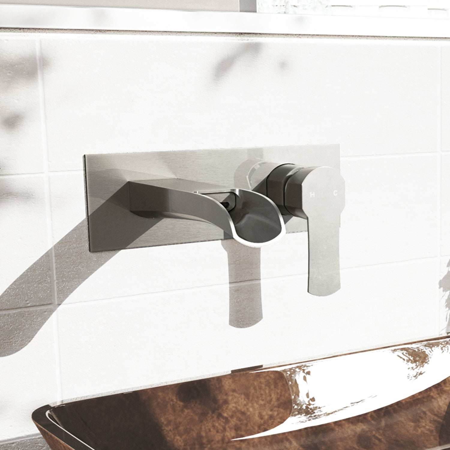 Paloma Wall Mount Bathroom Faucet view 3