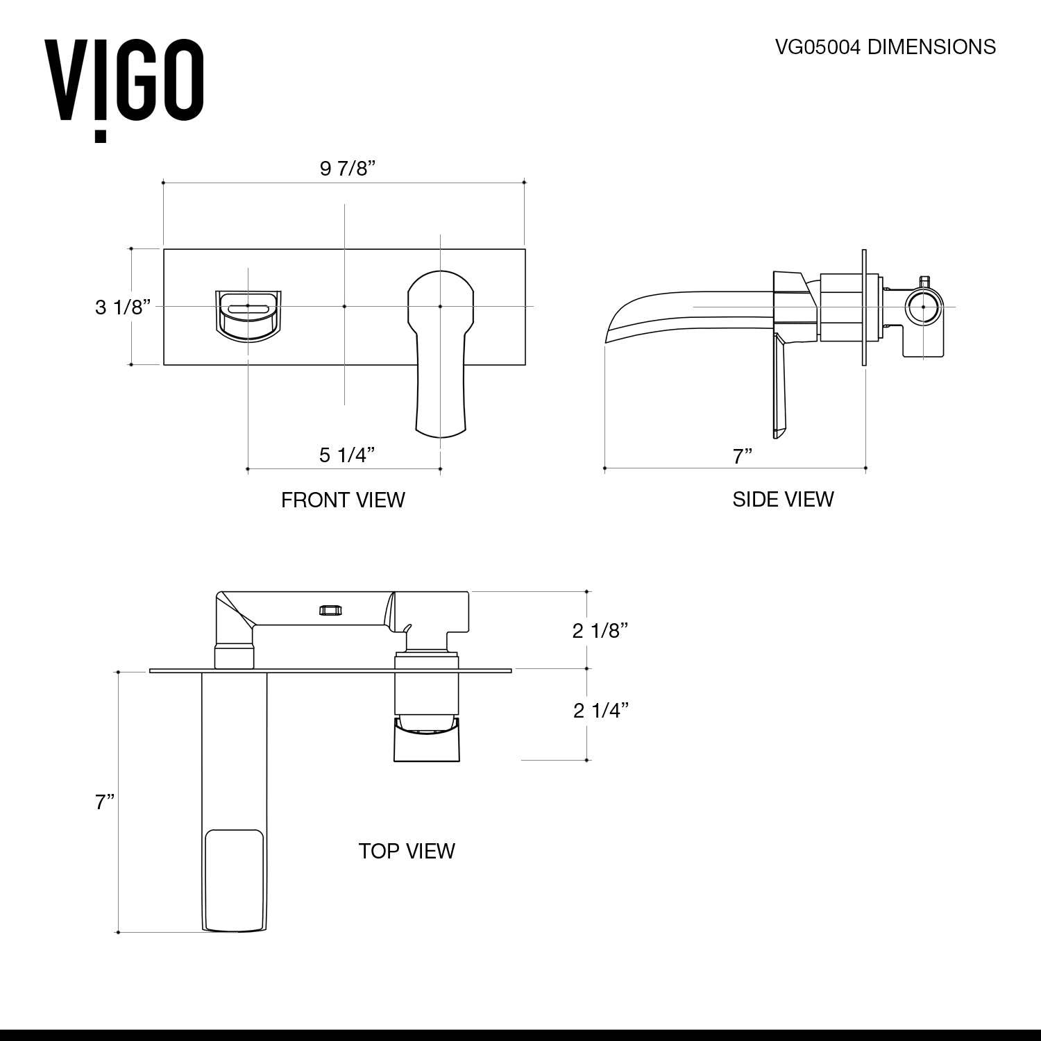 Paloma Wall Mount Bathroom Faucet view 4