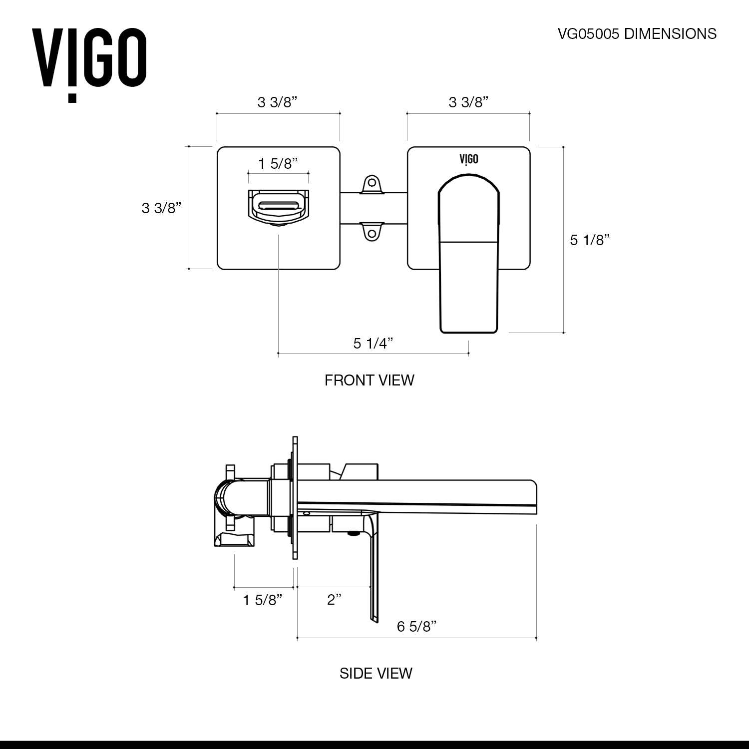 Amada Wall Mount Bathroom Faucet view 5