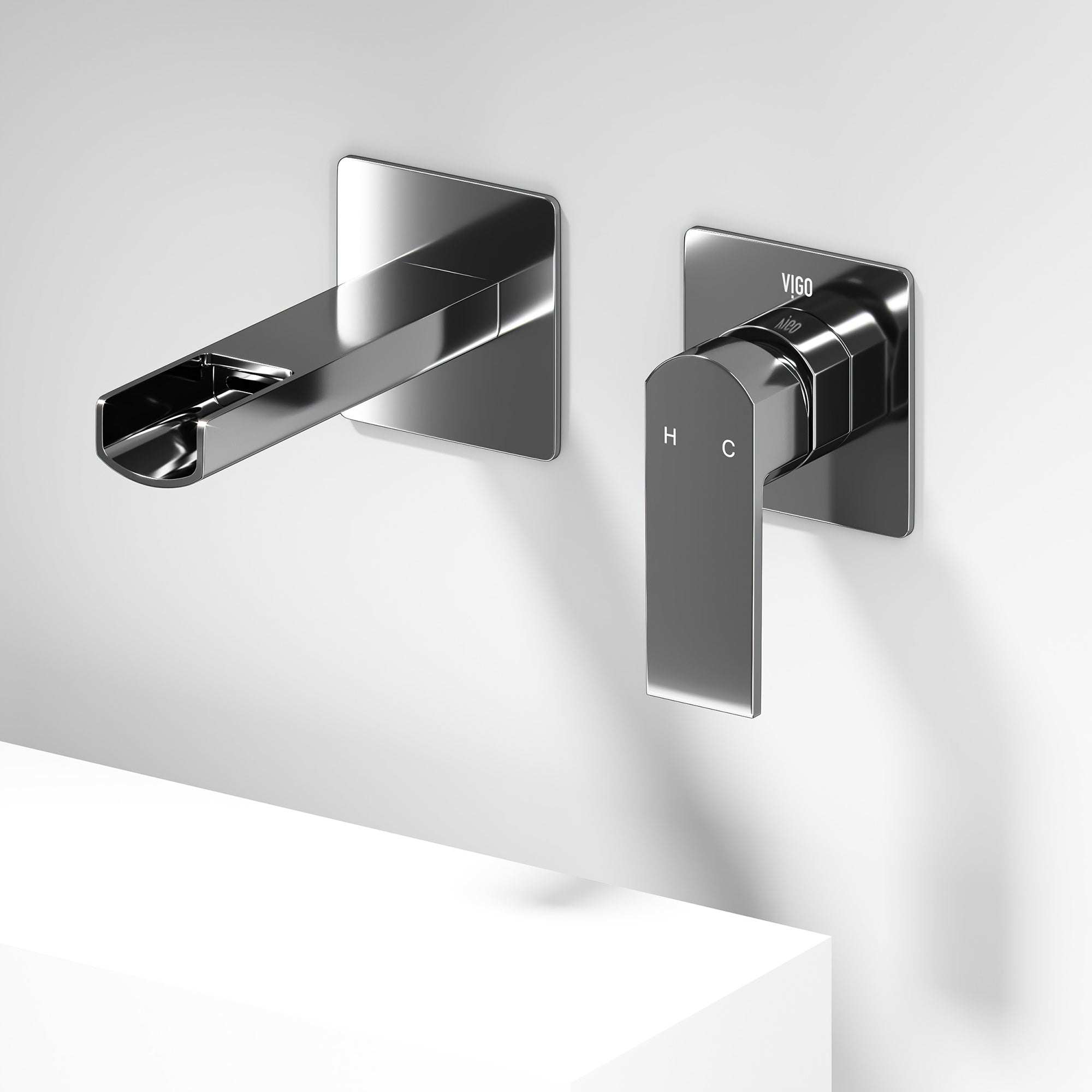 Amada Wall Mount Bathroom Faucet view 2