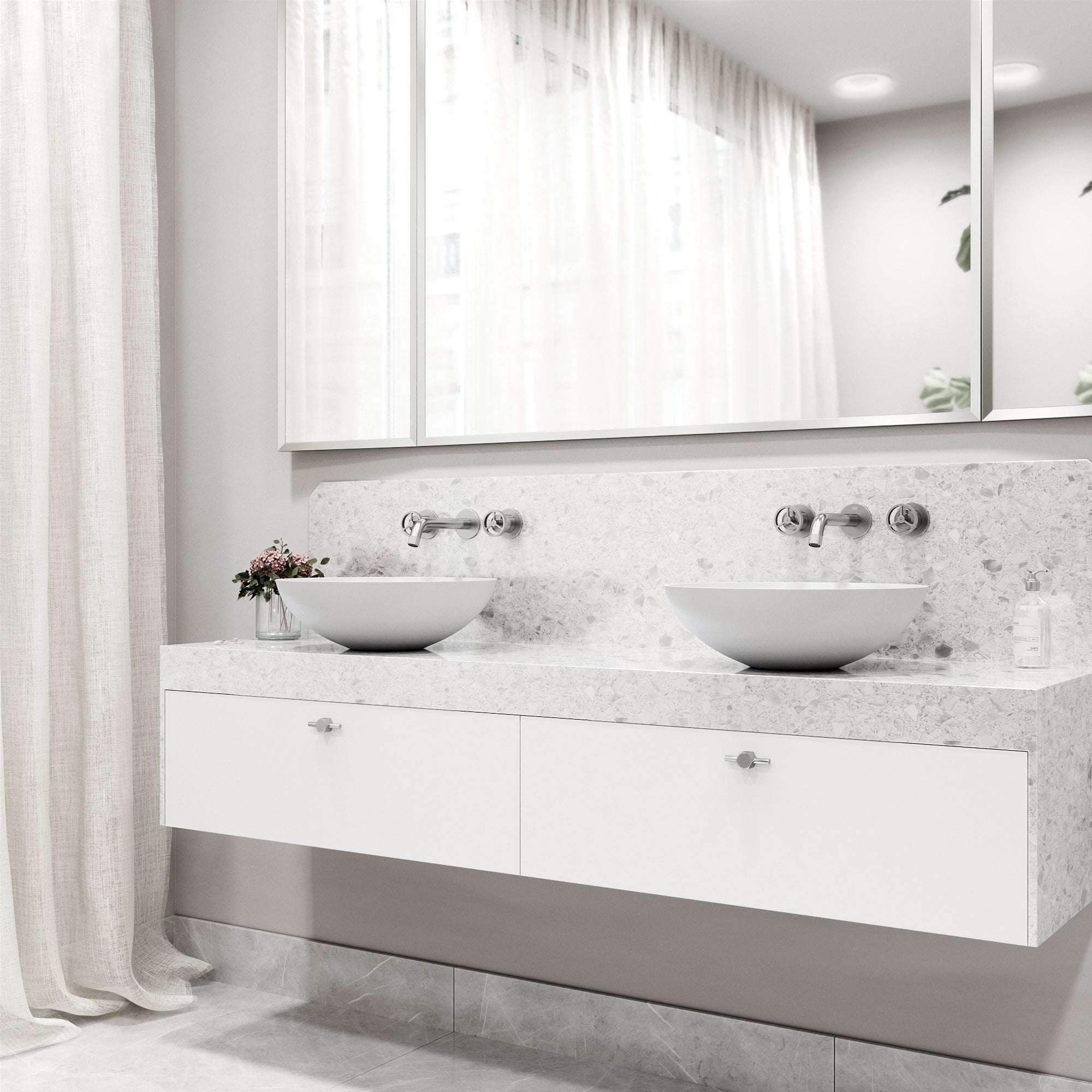 Cass Wall Mount Bathroom Faucet view 3