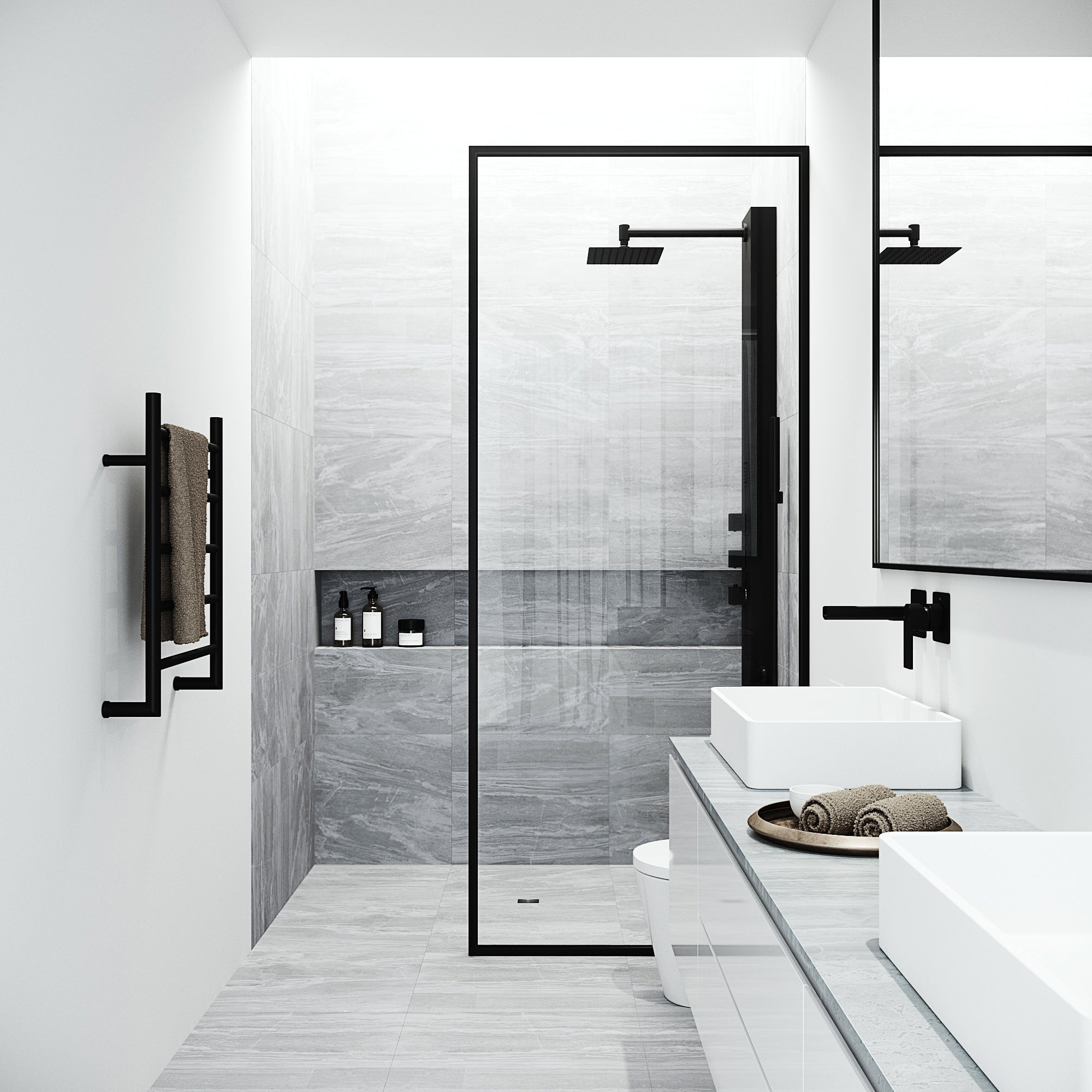 Davidson Rector 2-Jet Shower Panel System view 4