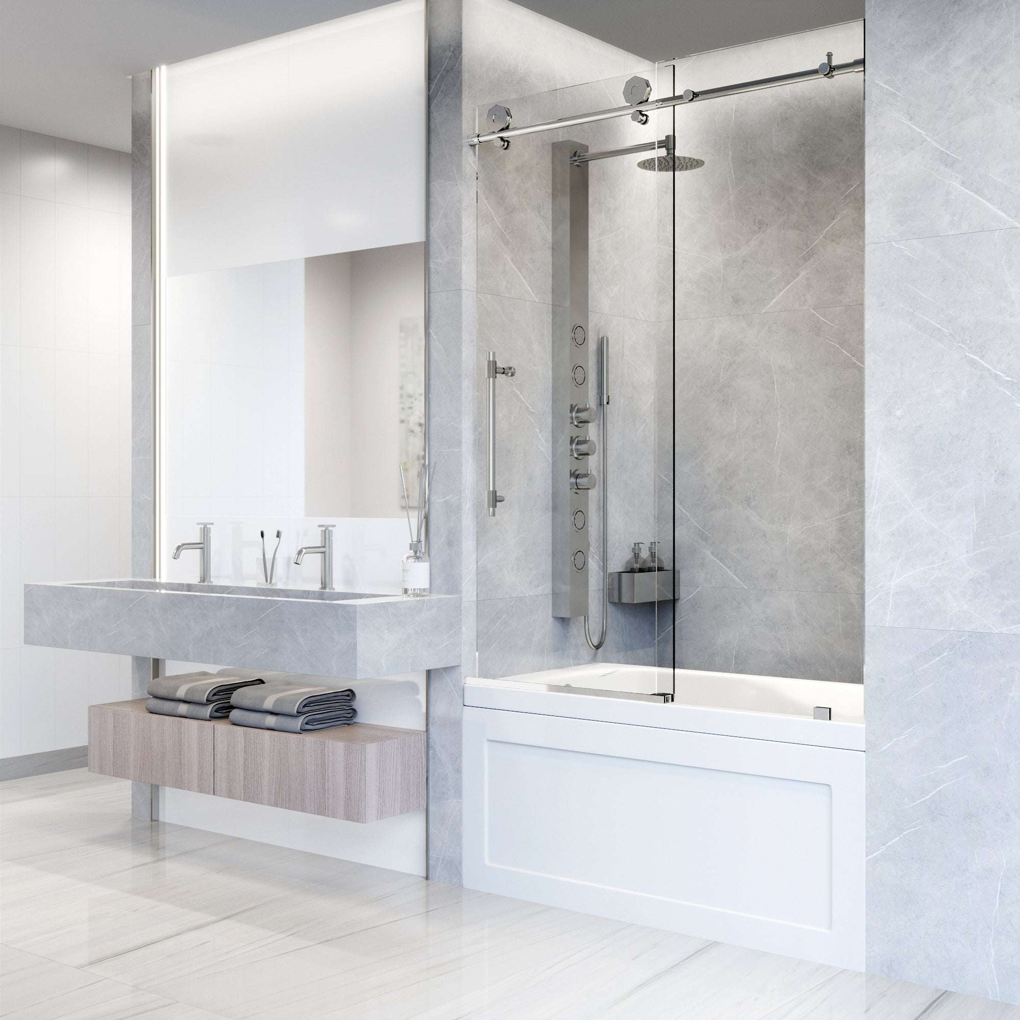 Hart Elan Frameless Sliding Tub Door view 5