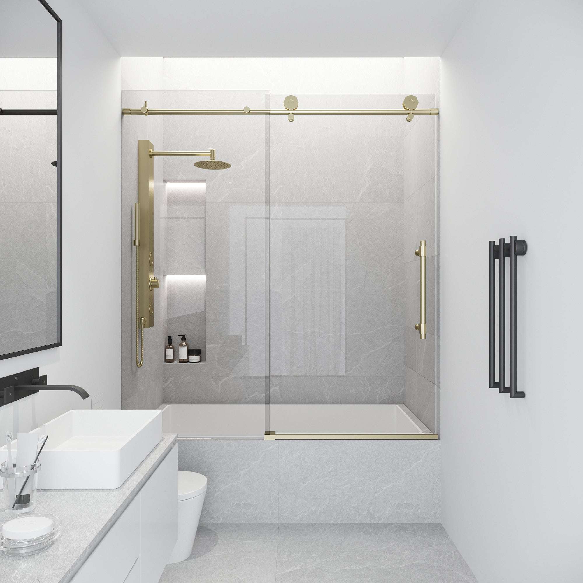 Hart Elan Frameless Sliding Tub Door view 1