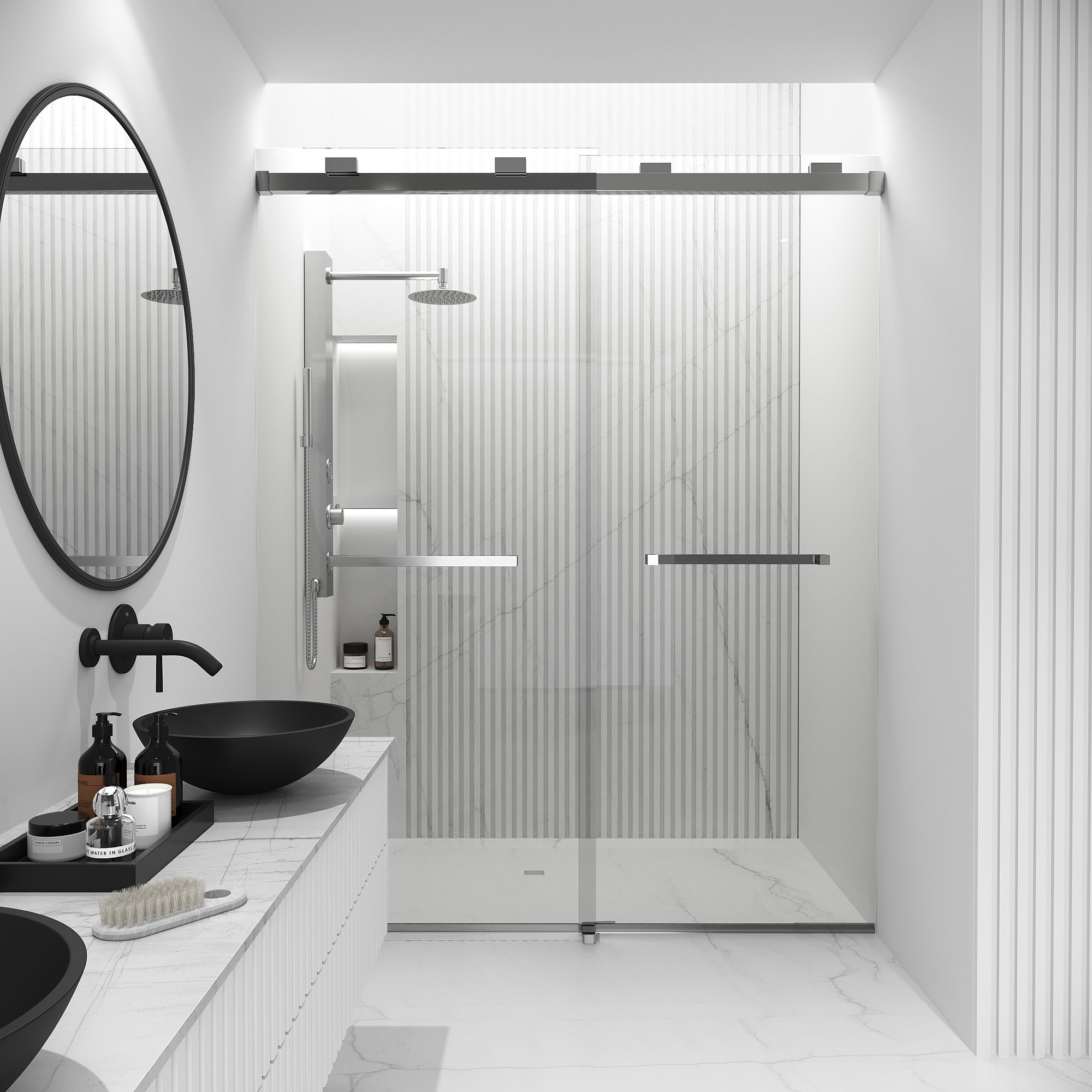 Houston Frameless Sliding Shower Door view 2