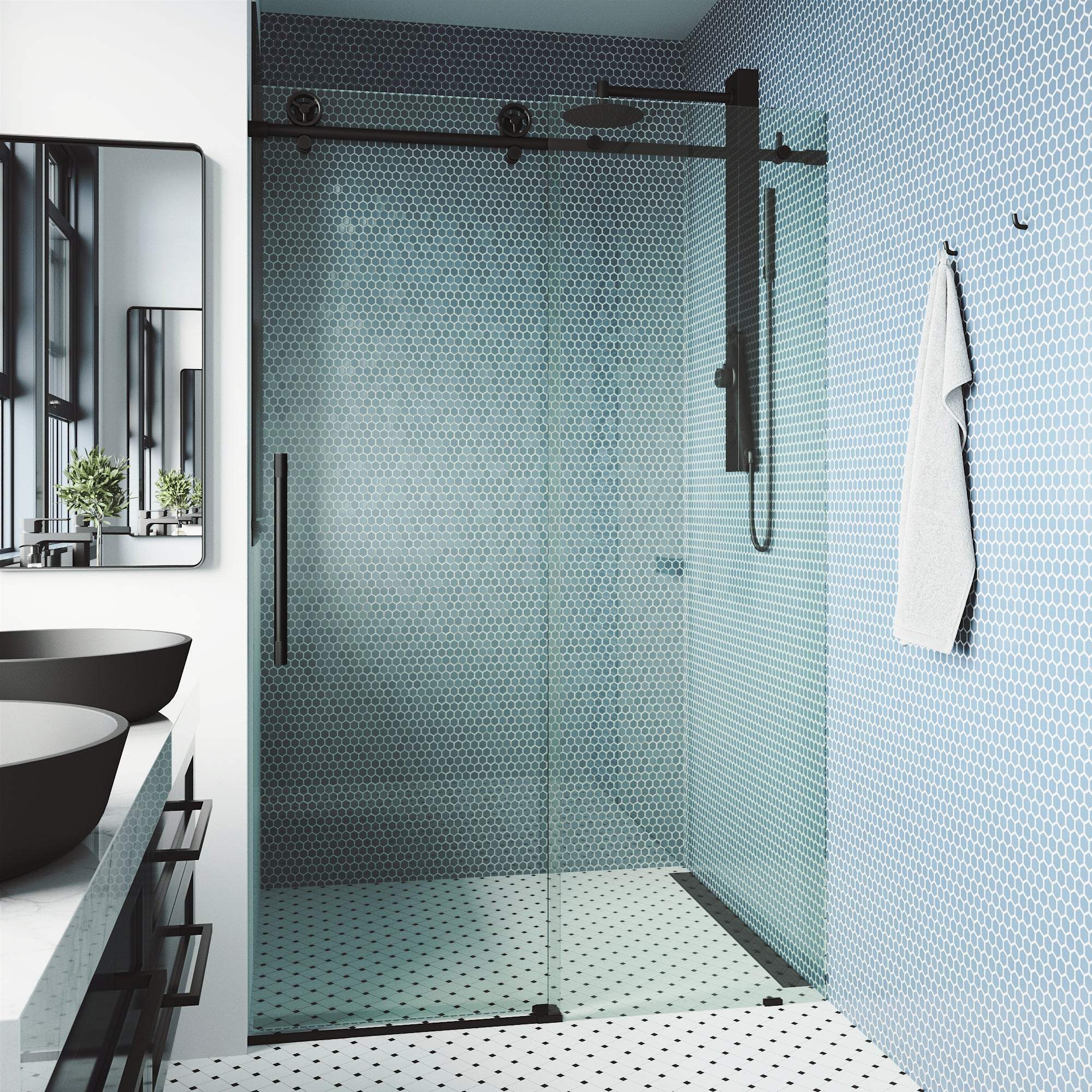 Cass Elan Frameless Sliding Shower Door view 2