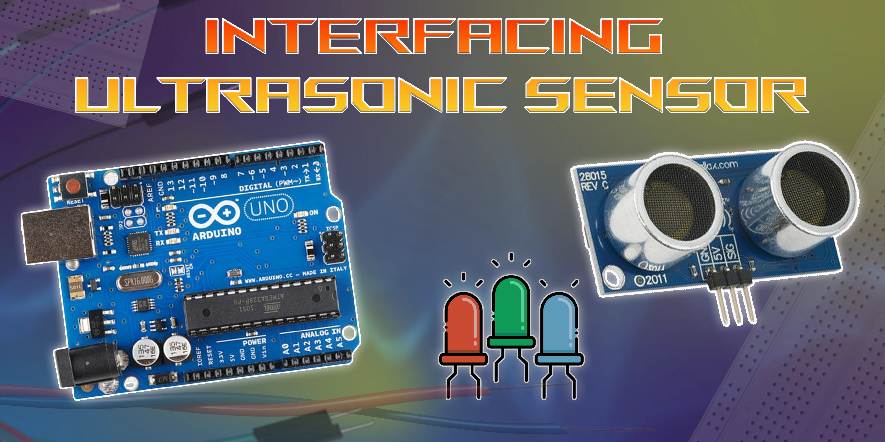 Ultrasonic Sensor & LED with Arduino – DIY | Sarkitshala | Sarkitshala