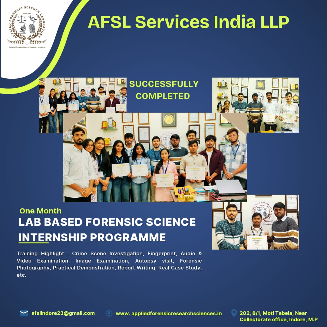 Lab-Based Forensic Science Internship Programme
