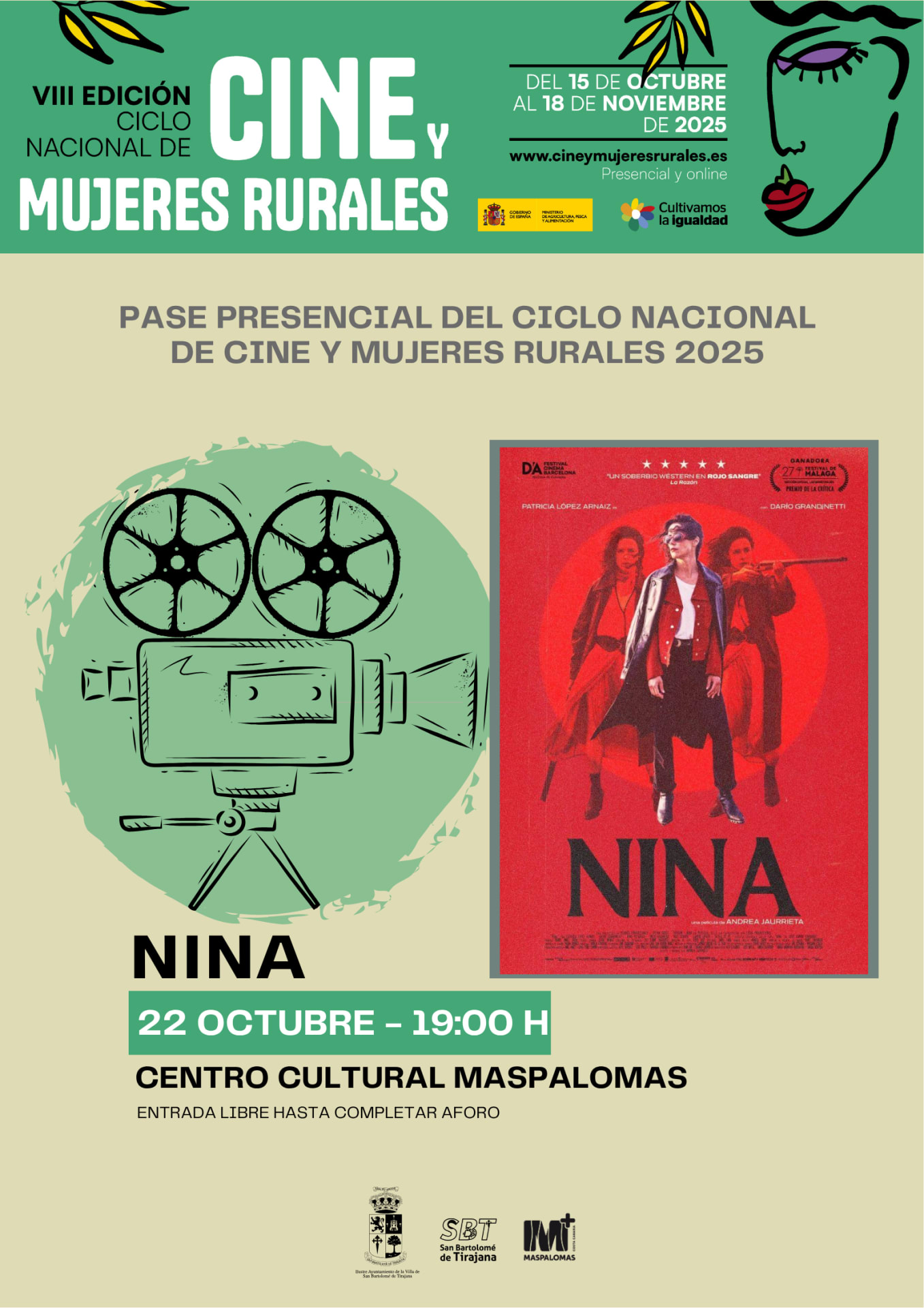 Imagen del evento Nina  Ciclo de Cine y Mujeres Rurales octubre-2025