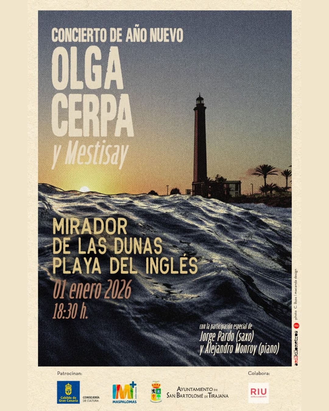 Imagen del evento Concierto de Ano Nuevo  Olga Cerpa y Mestisay enero-2026