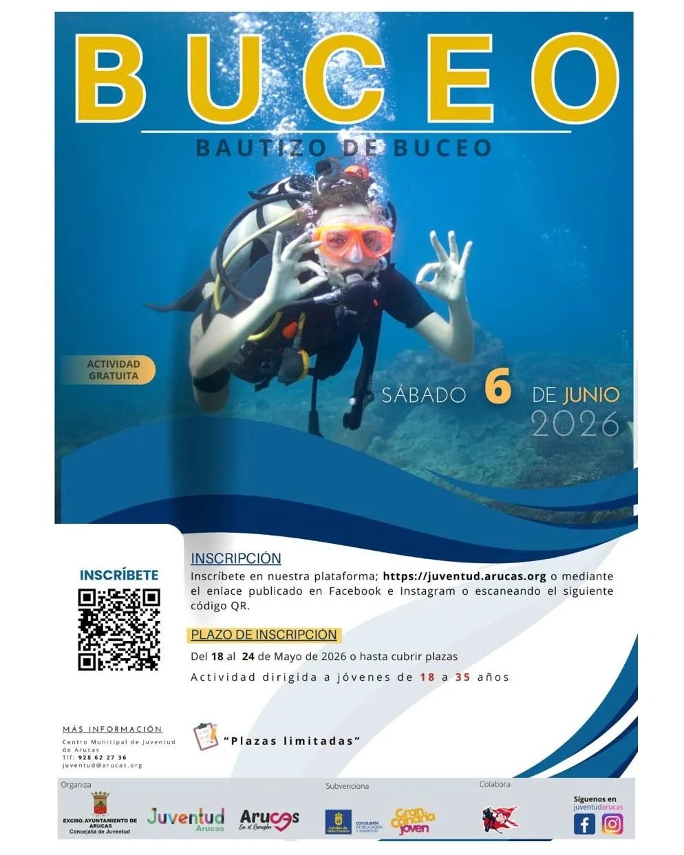 Imagen del evento Deporte  Bautizo de buceo junio-2026