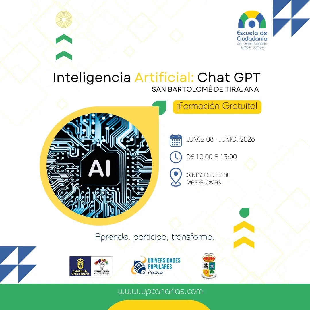 Imagen del evento Taller  Inteligencia Artificial y ChatGPT junio-2026