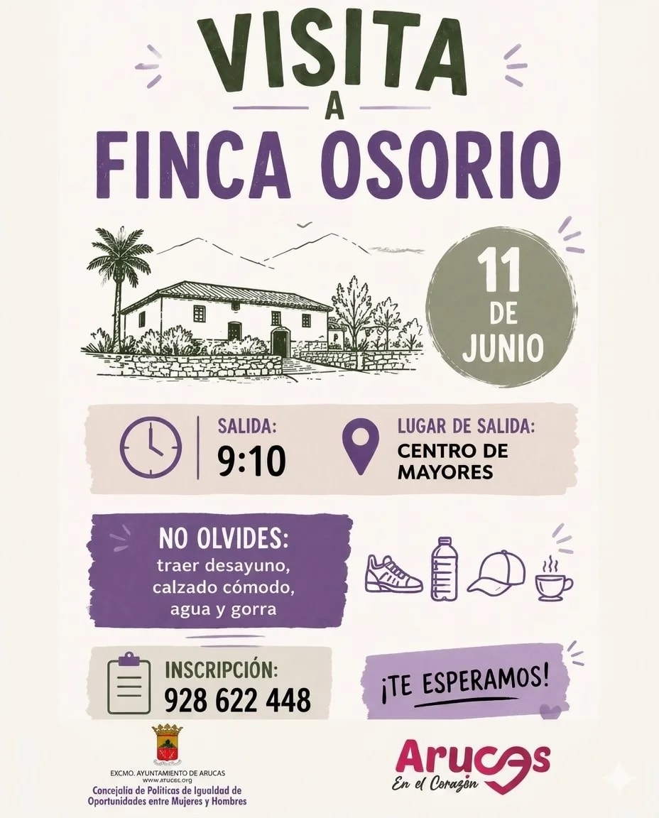 Imagen del evento Visita Guiada  Caminando en Igualdad en la Finca de Osorio junio-2026