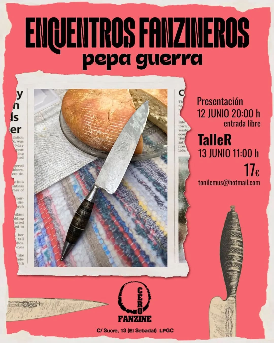 Imagen del evento Taller Encuentros Fanzineros con Pepa Guerra junio-2026