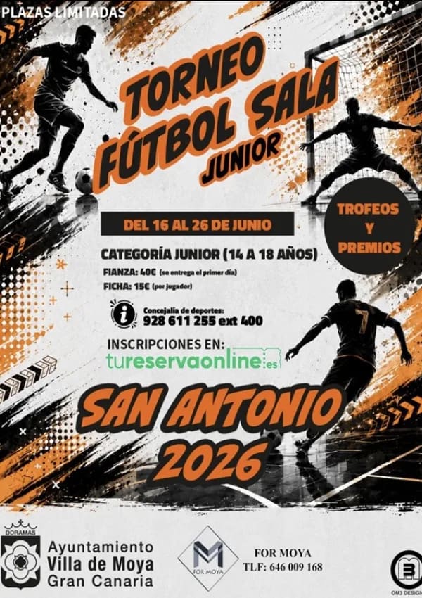 Imagen del evento Deporte Torneo Futbol Sala Junior San Antonio junio-2026