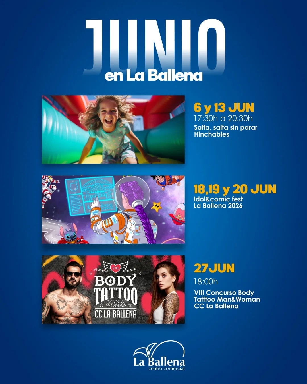 Imagen del evento Feria  IdolComic Fest La Ballena 2026 junio-2026