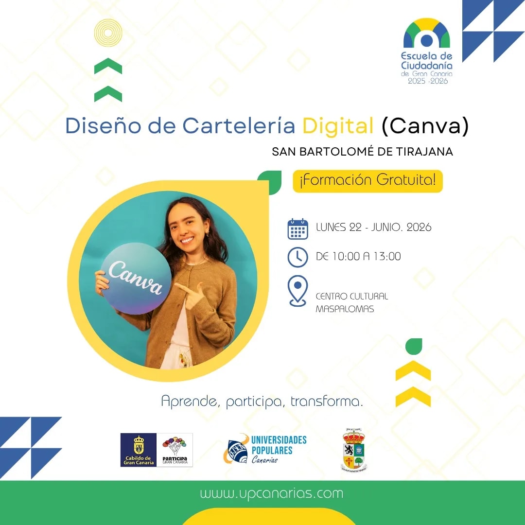 Imagen del evento Taller  Diseno de Carteleria Digital con Canva junio-2026