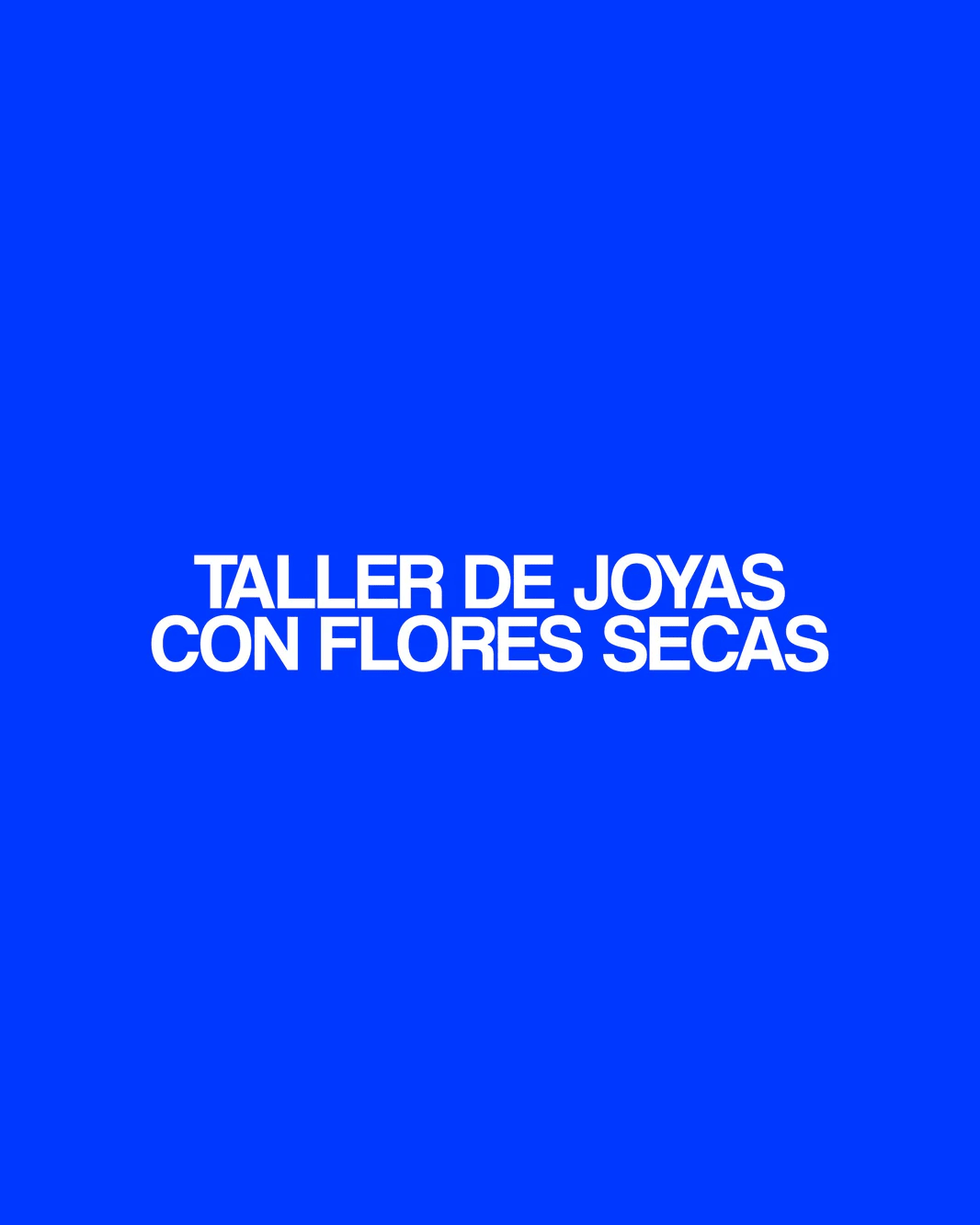 Imagen del evento Taller  Joyas con flores secas junio-2026
