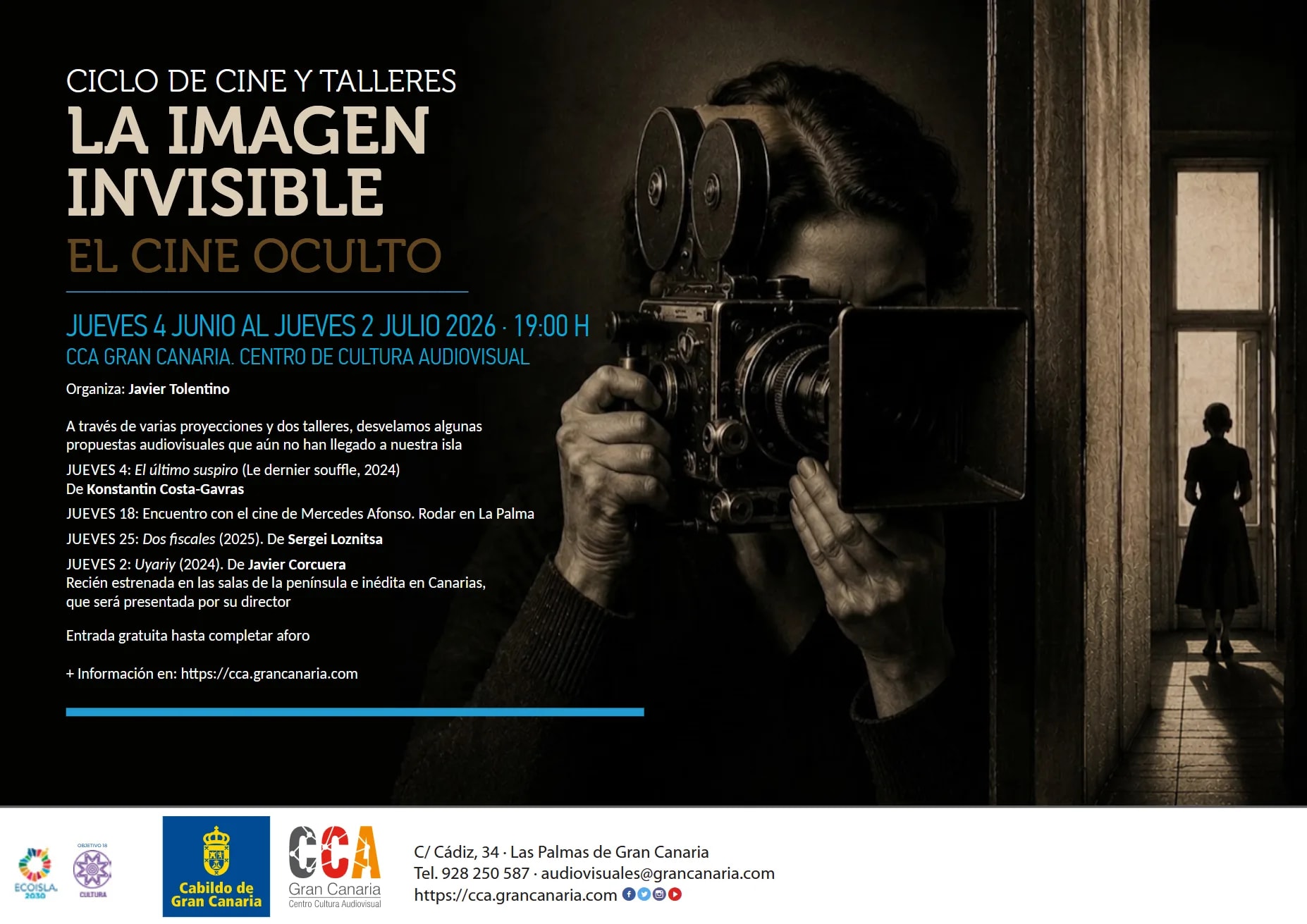 Imagen del evento Cine y Taller  La imagen invisible El cine oculto julio-2026