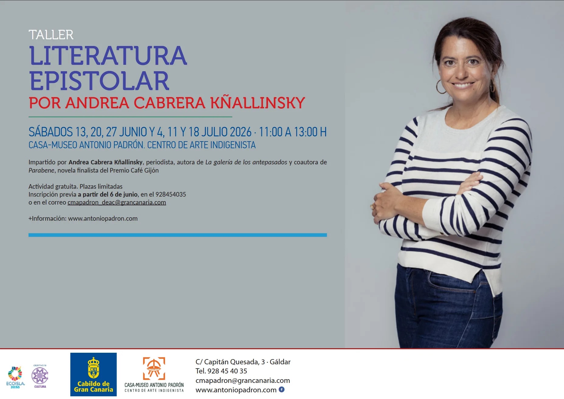 Imagen del evento Taller Literatura Epistolar julio-2026