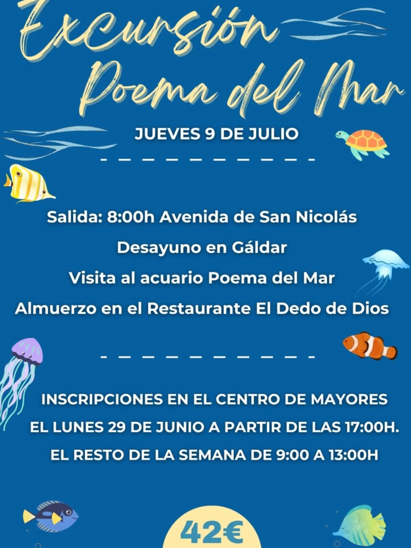 Imagen del evento Visita Guiada Excursion Poema del Mar desde La Aldea julio-2026