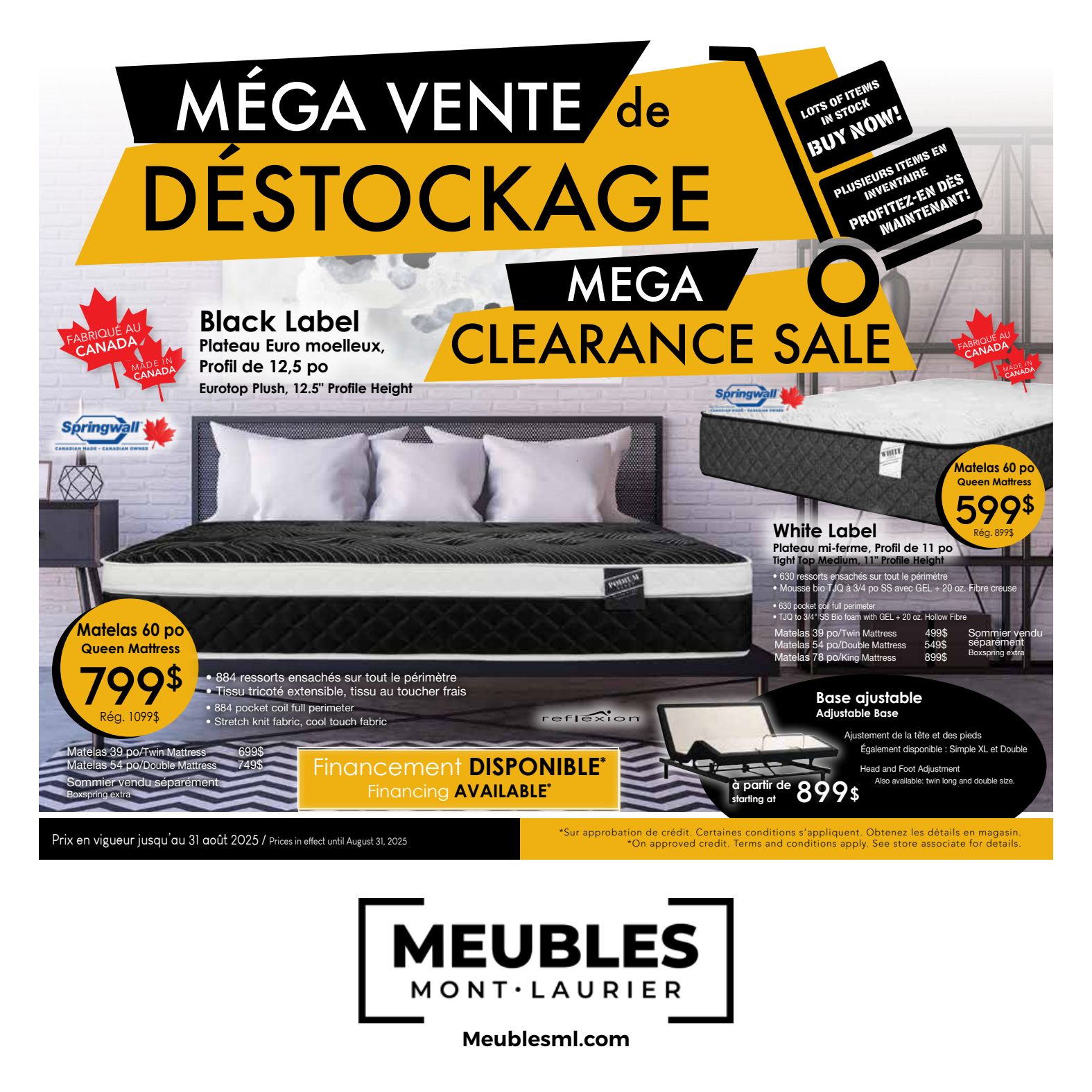 August Furniture Flyer