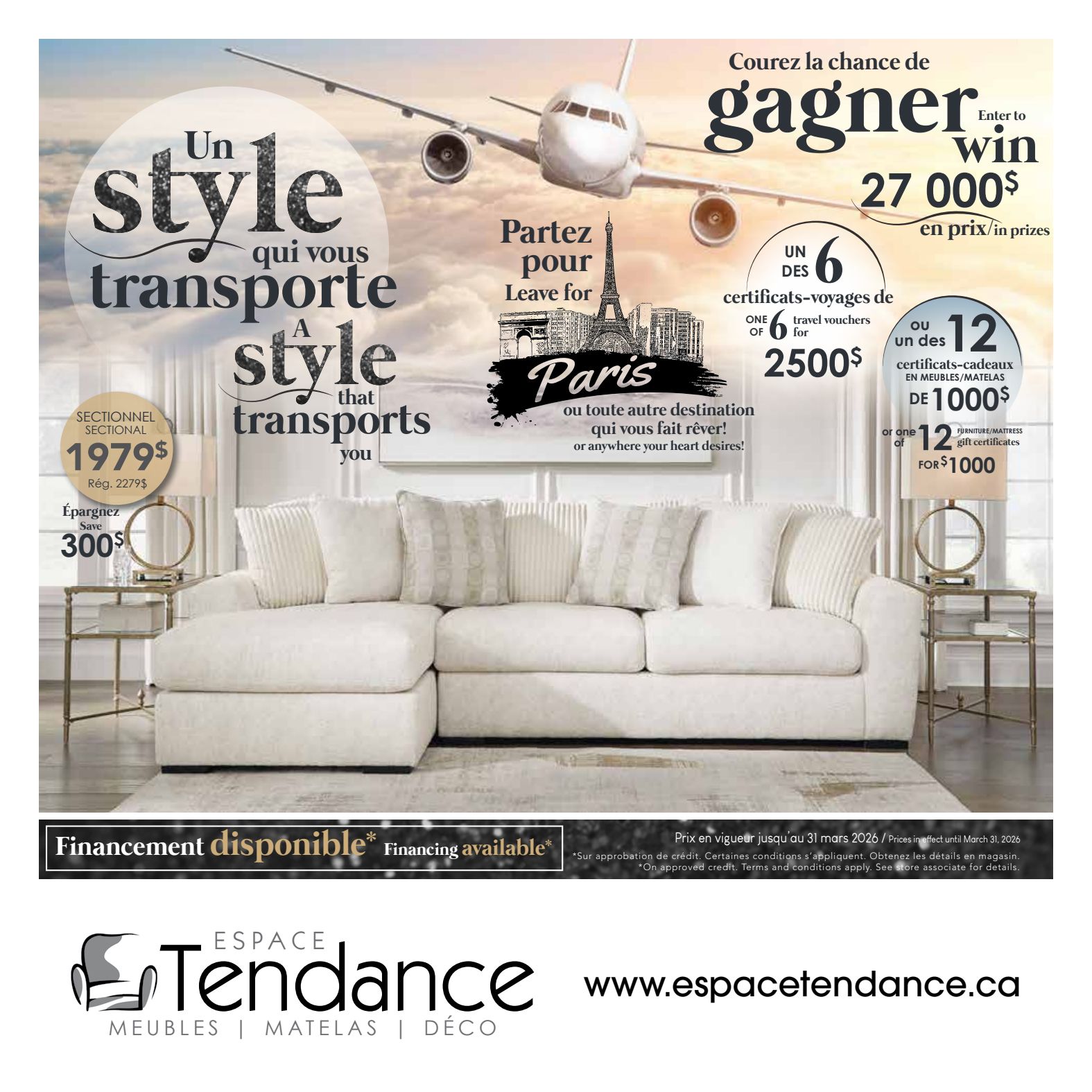 Espace Tendance Furniture Flyer