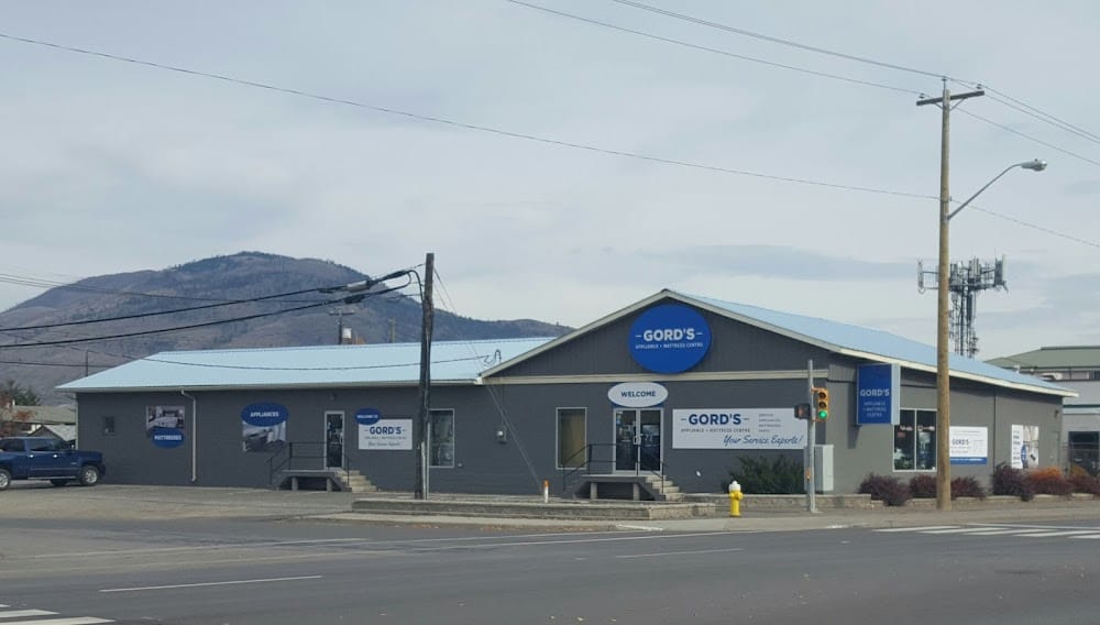 Exterior of Gord's Appliance + Mattress Centre in Kamloops