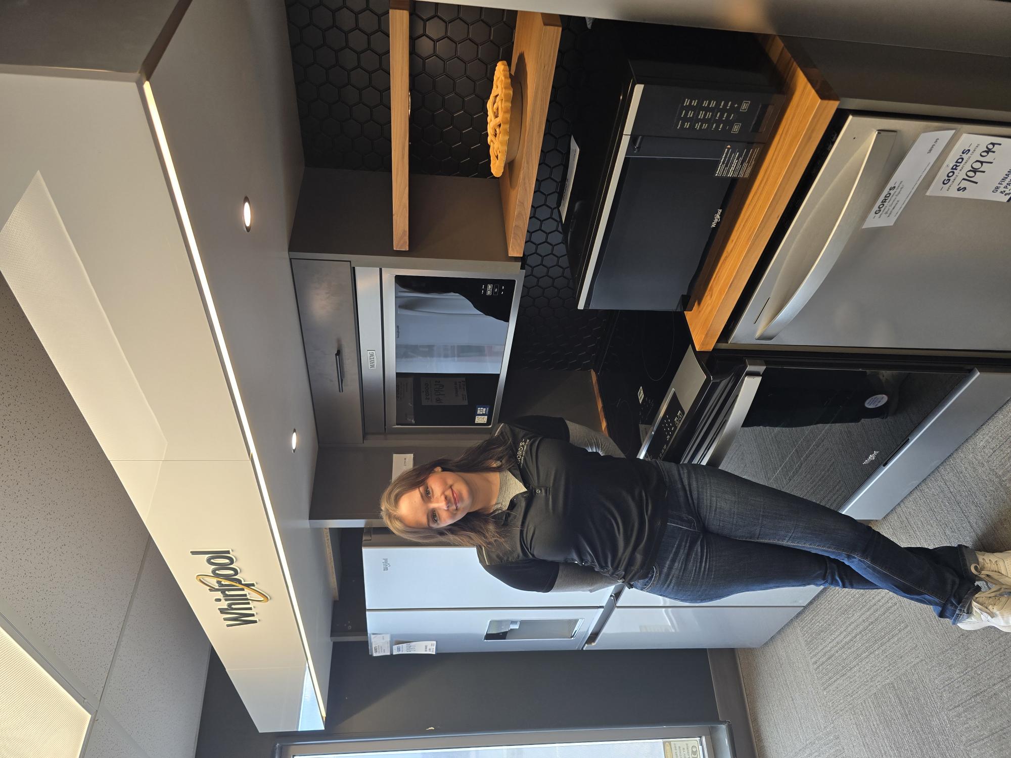 Gord's team member in the Kamloops appliance showroom