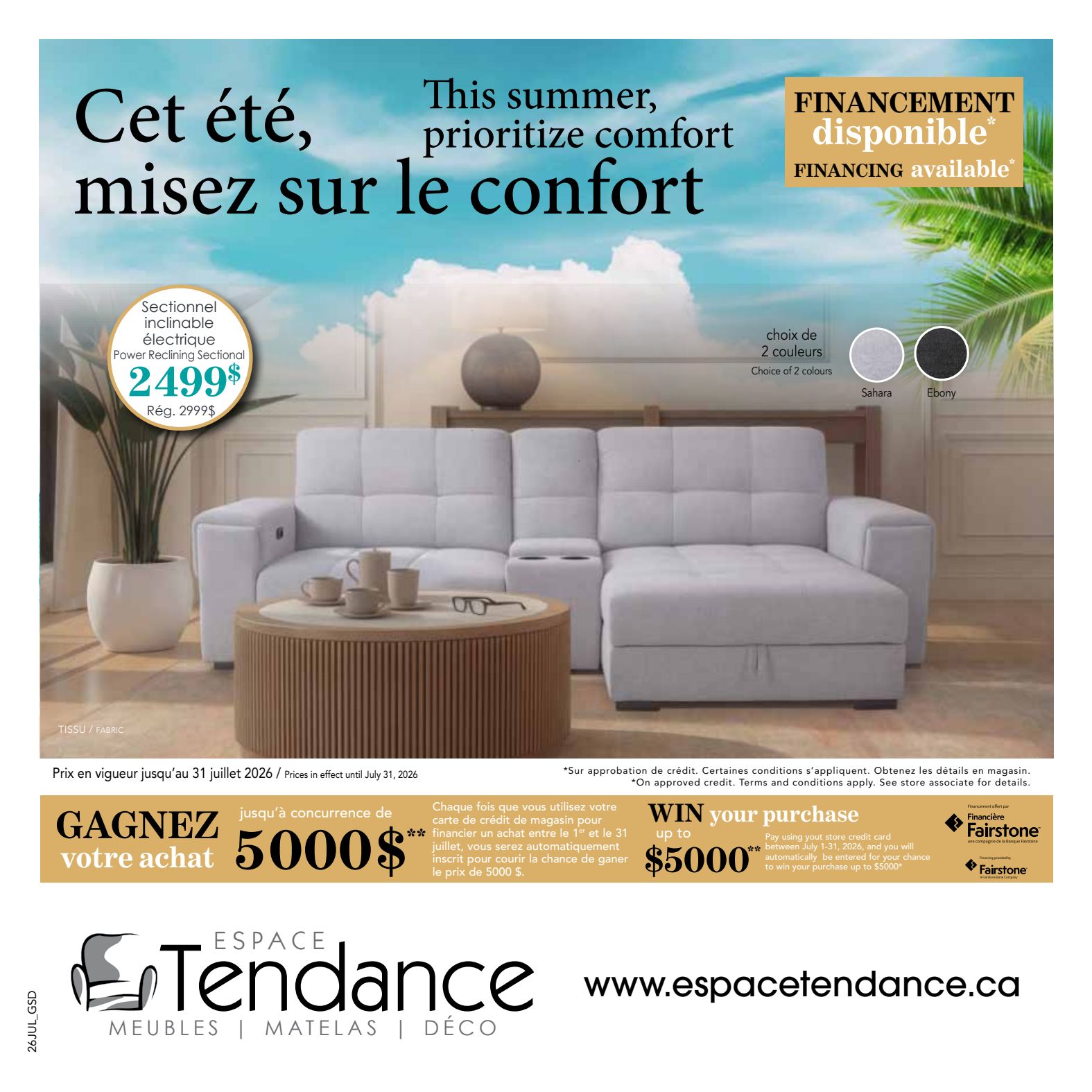 Espace Tendance Furniture Flyer