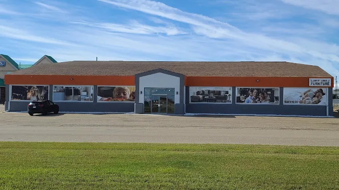 Country Corner Furniture storefront in Grimshaw, Alberta