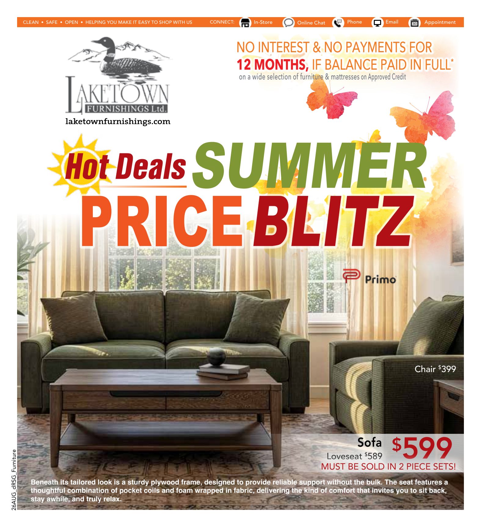 Laketown 8-week promotional flyer