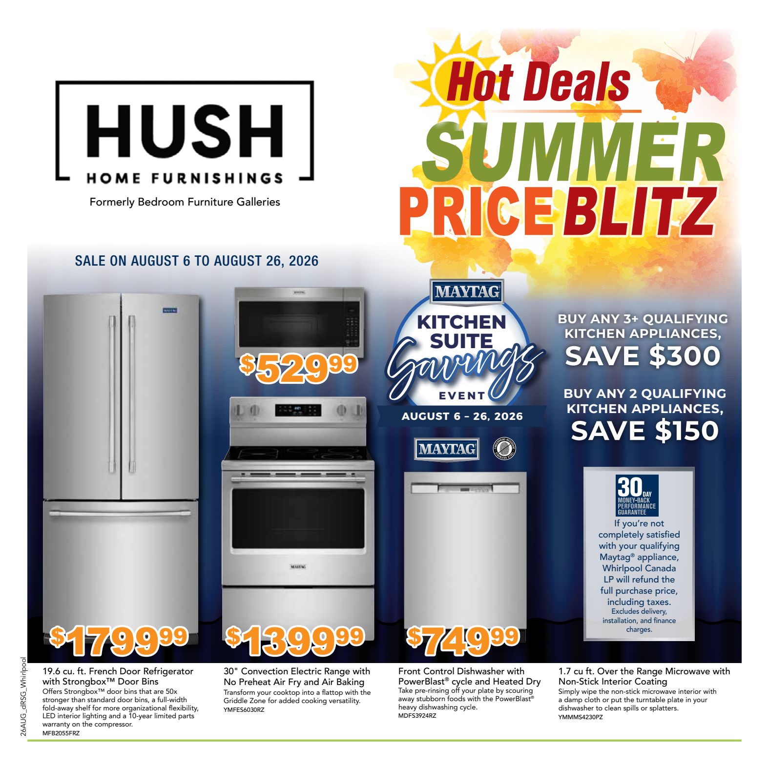 HUSH promotional flyer 2