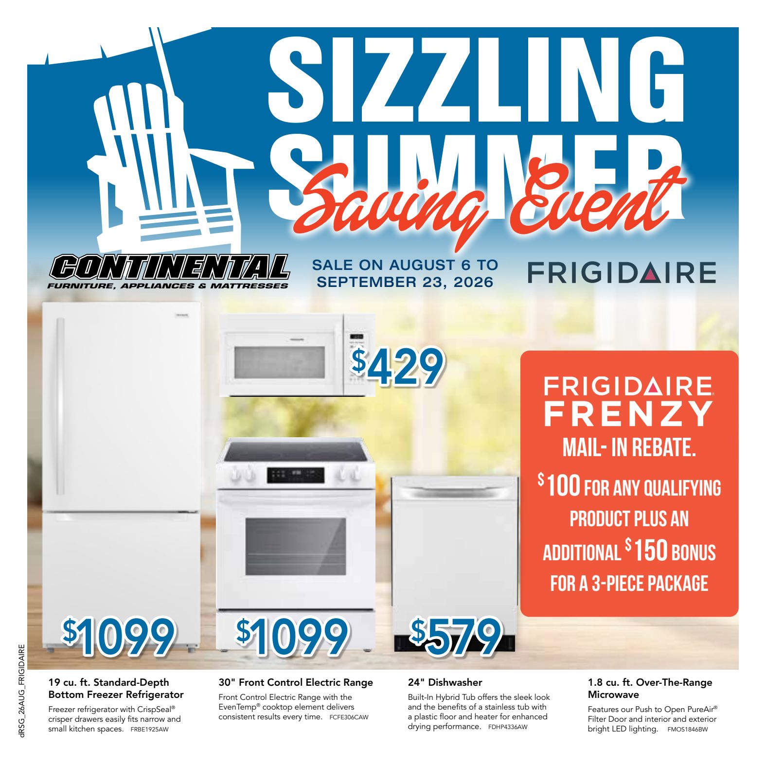Continental Frigidaire promotional flyer