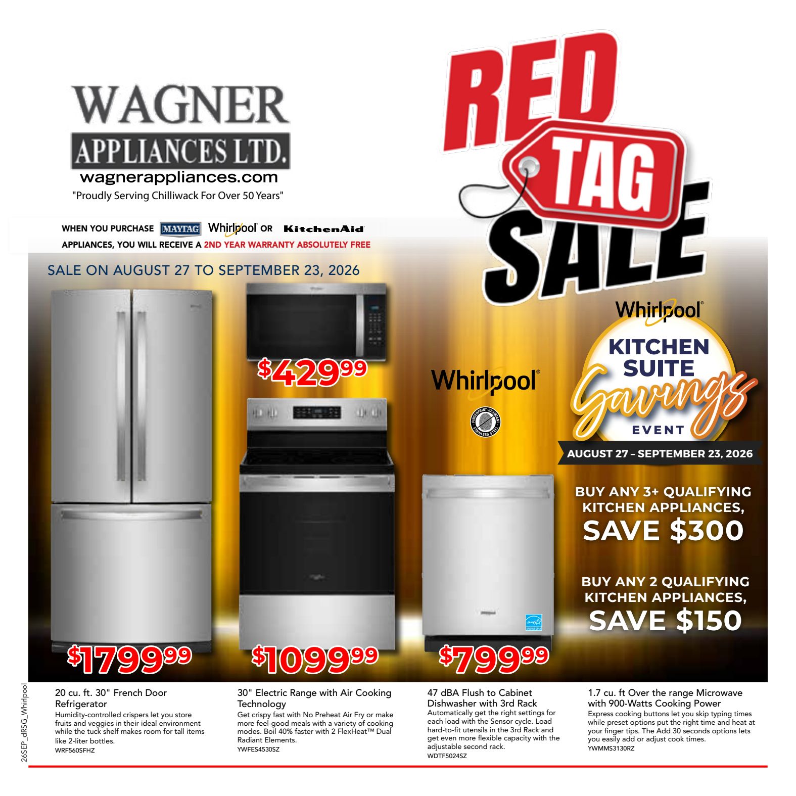 Wagner appliance promotional flyer