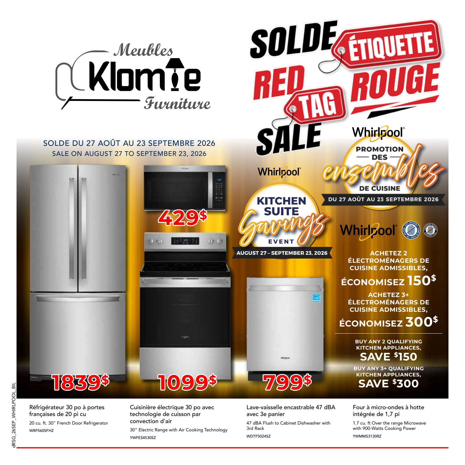 Dépliant promotionnel Klomie Whirlpool
