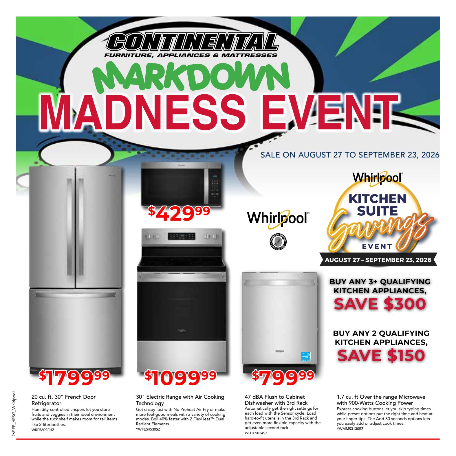 Continental Whirlpool promotional flyer