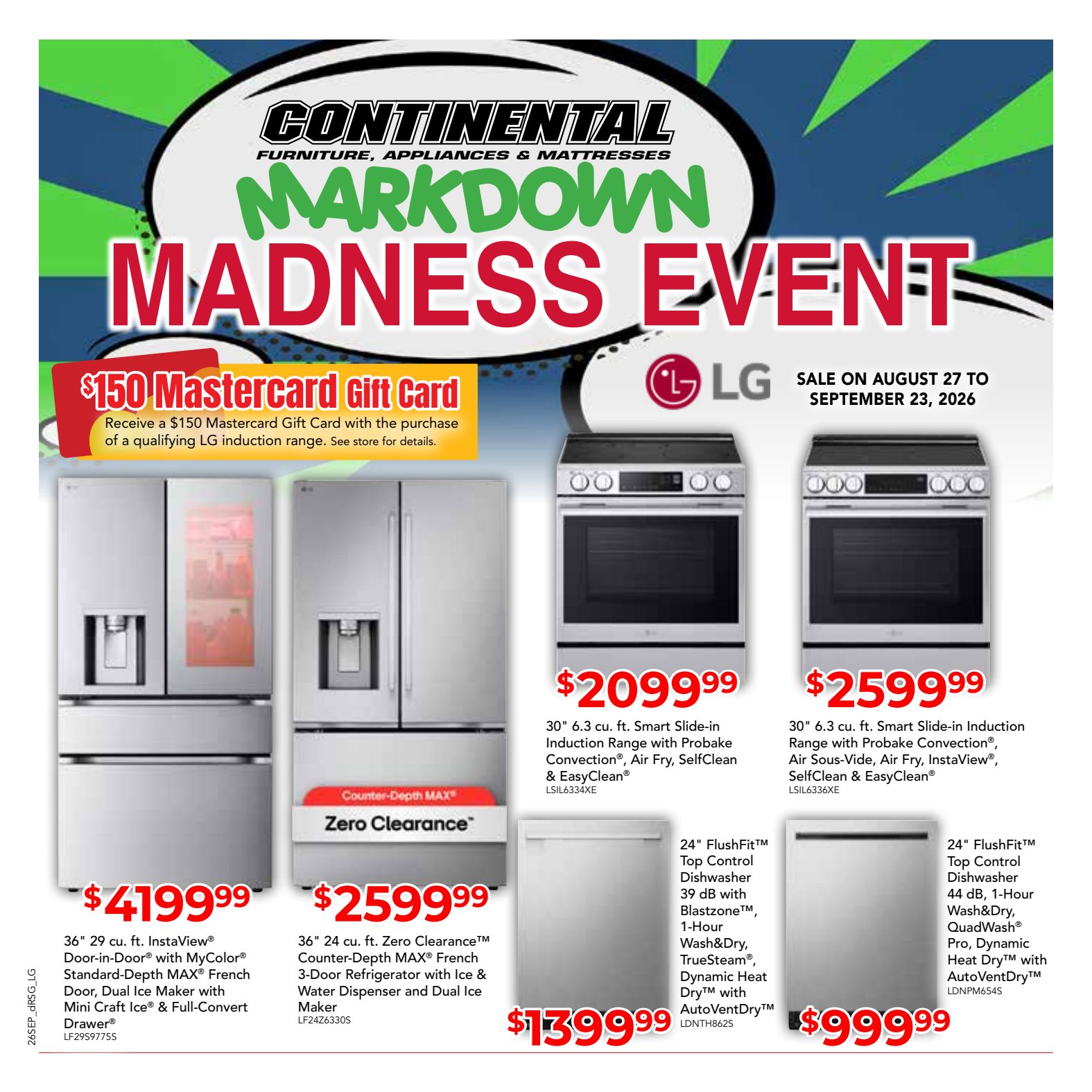 Continental LG promotional flyer