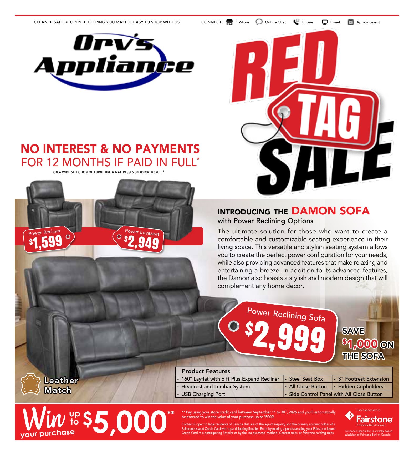 Orv's promotional flyer