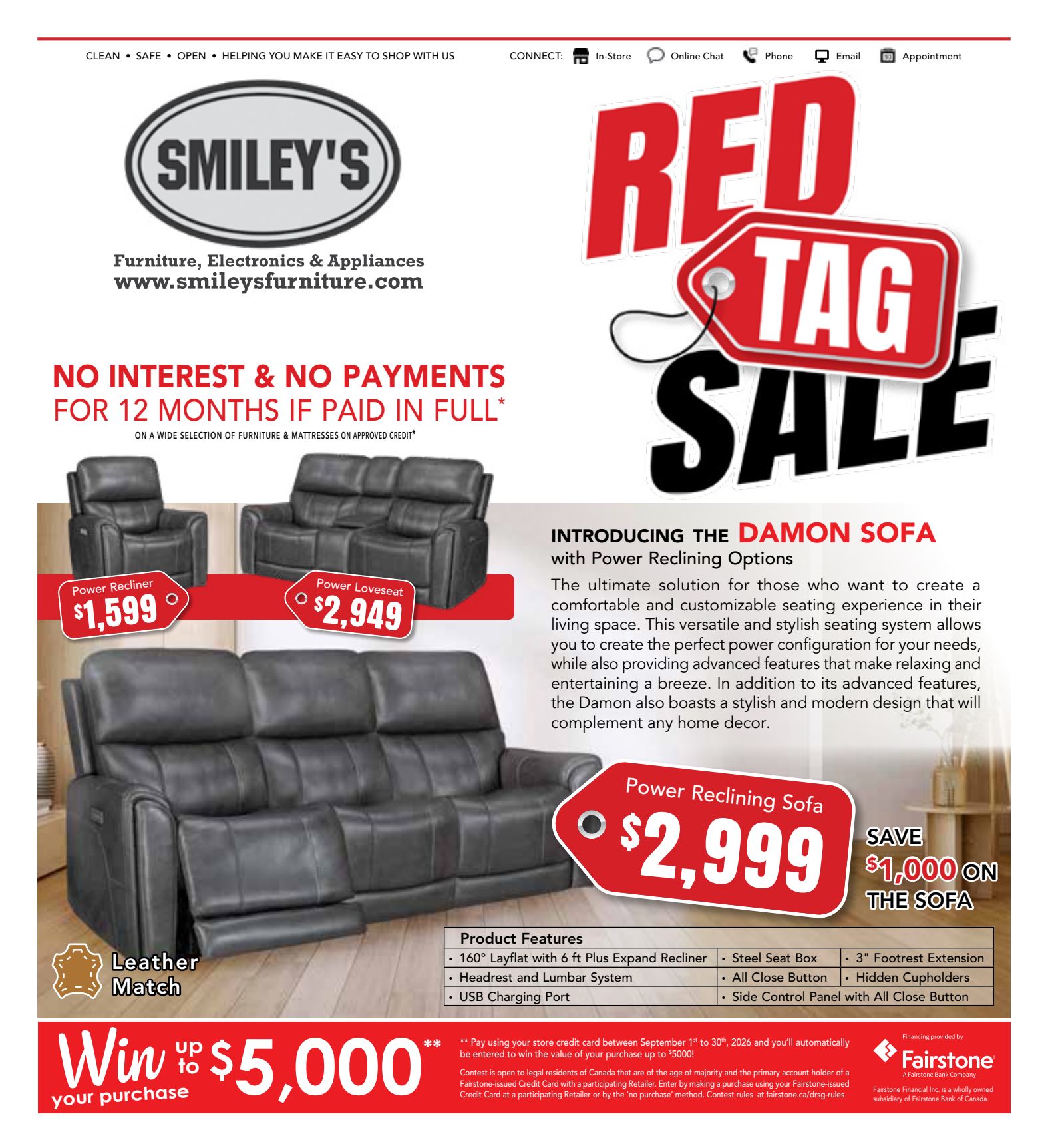 Smiley's 8-week promotional flyer