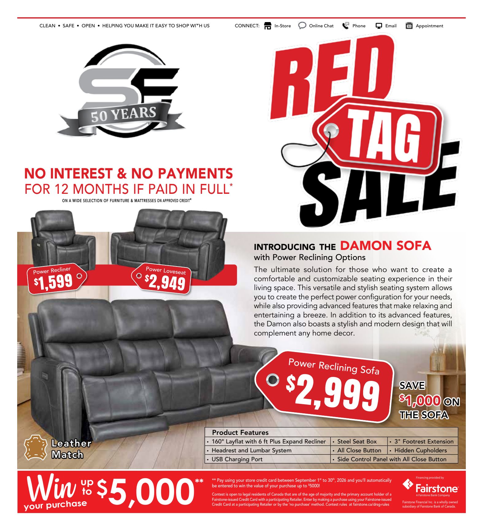 Smitty's furniture promotional flyer