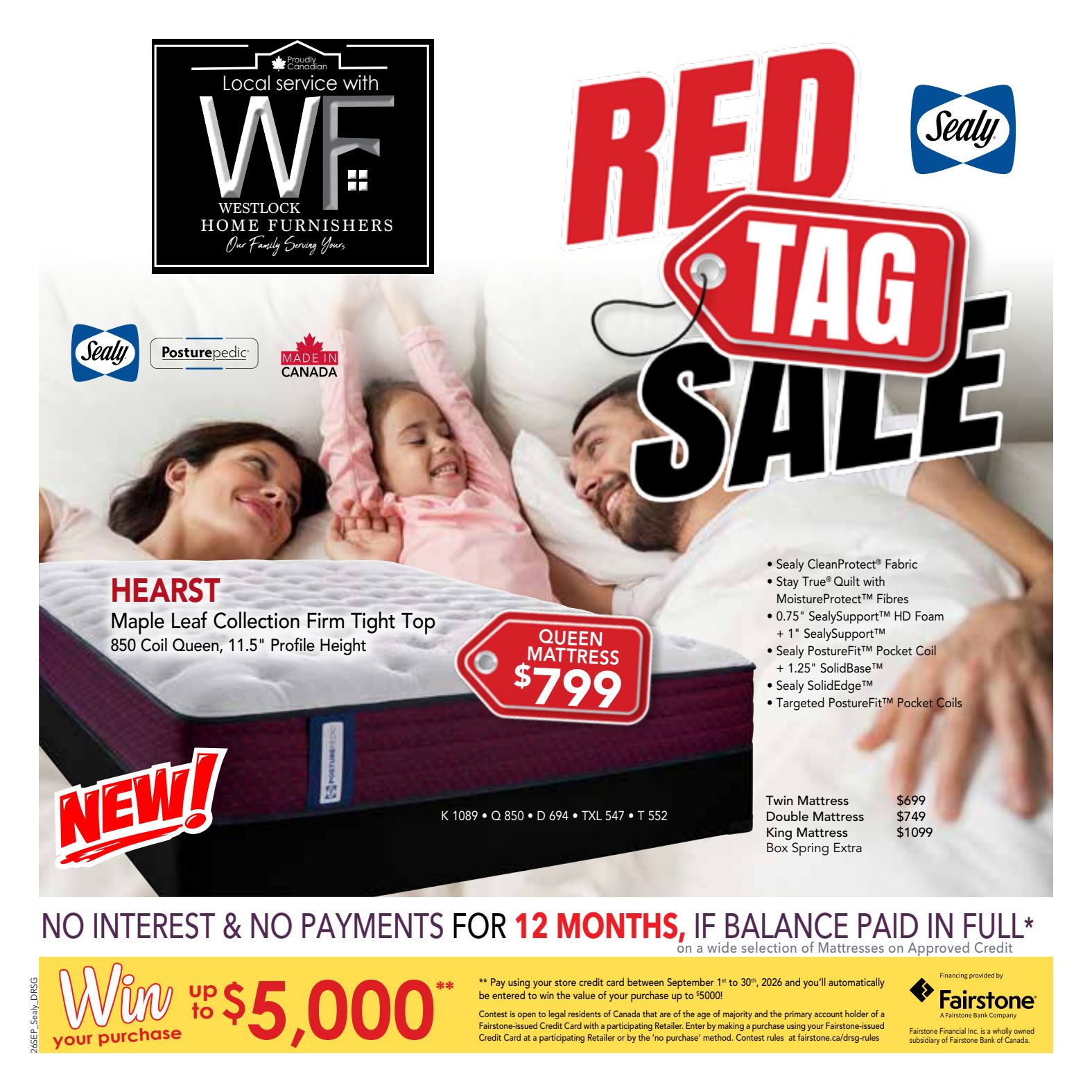 Westlock 4-week promotional flyer