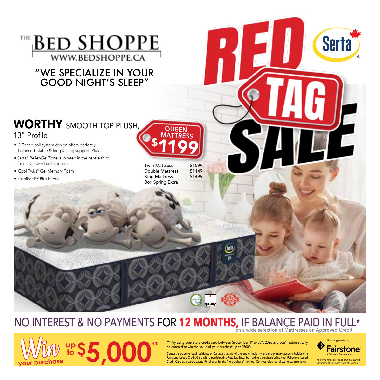 Bed Shoppe promotional flyer 3