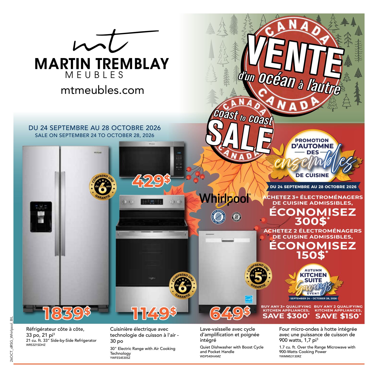 Martin Tremblay Whirlpool promotional flyer