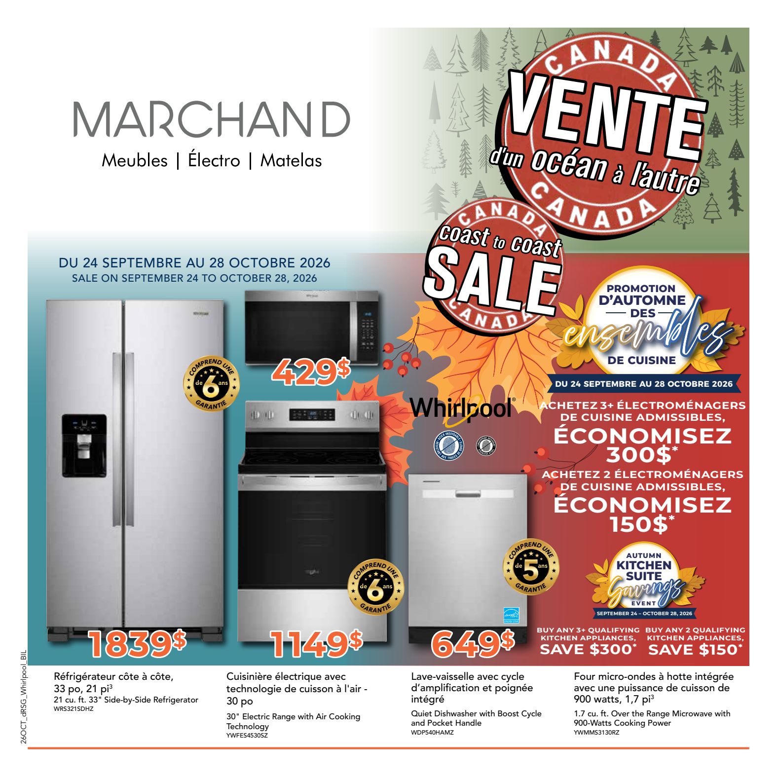 Marchand Whirlpool promotional flyer