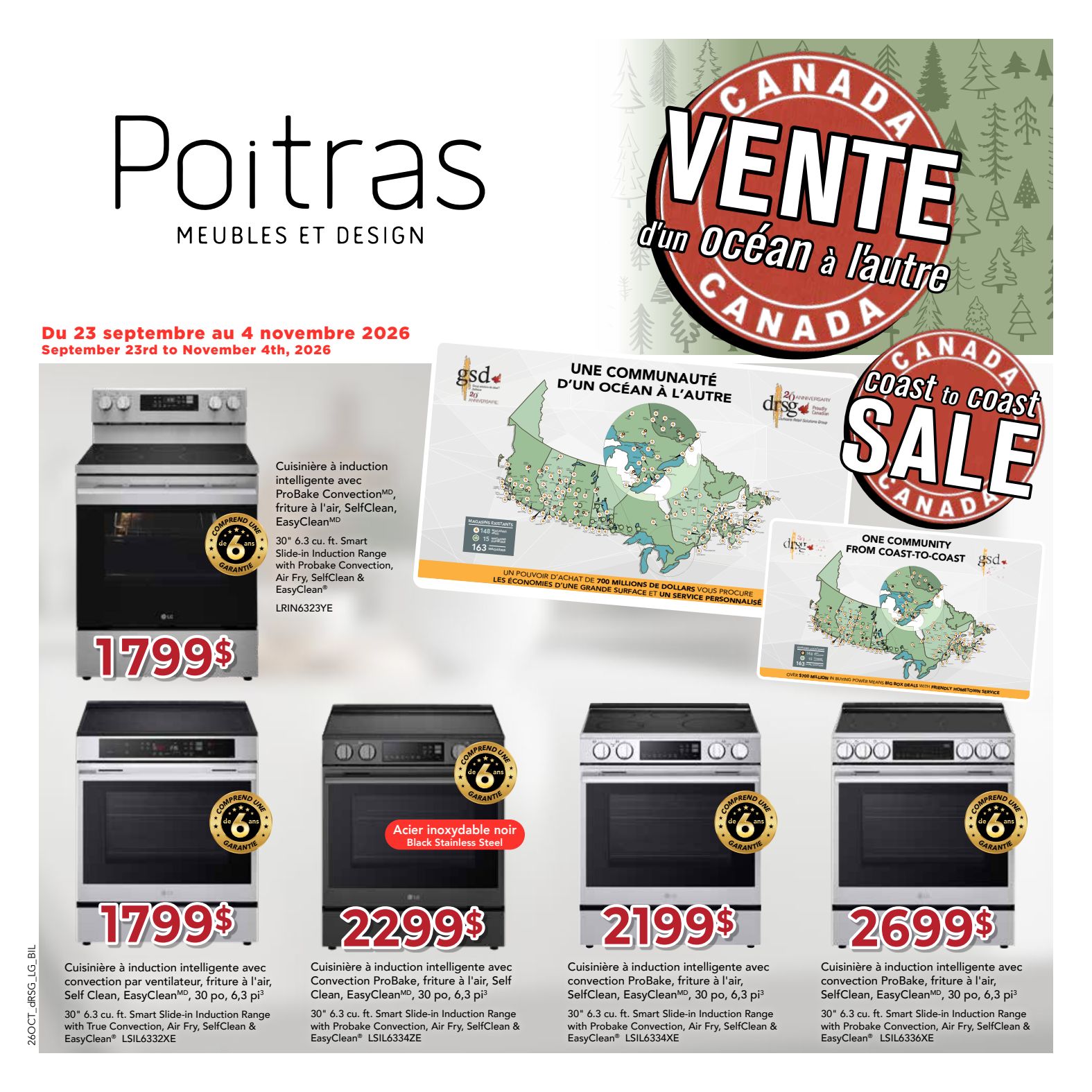 Poitras LG promotional flyer